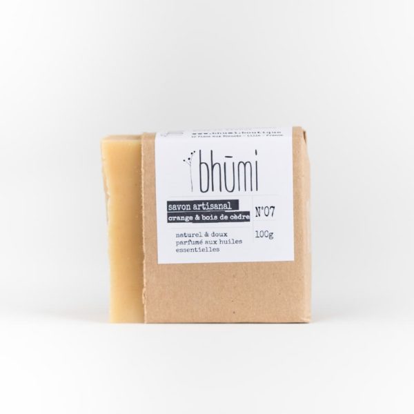 Savon orange et bois de cèdre